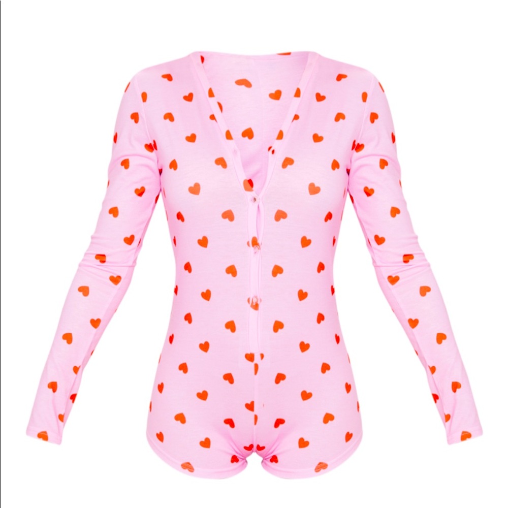 Pink heart jumpsuit
